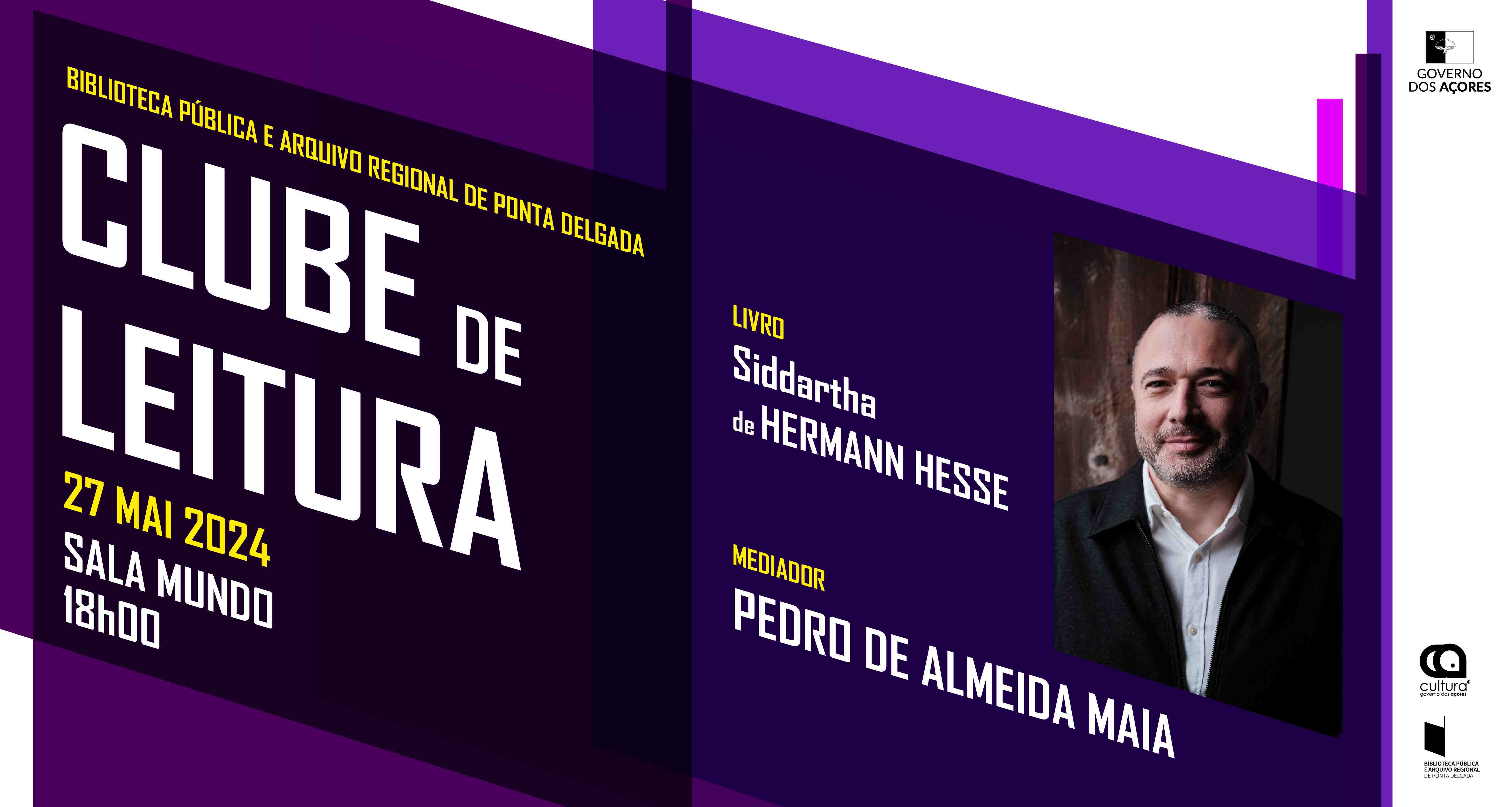 Clube de leitura com Pedro Almeida Maia  | Siddhartha de Hermann Hesse