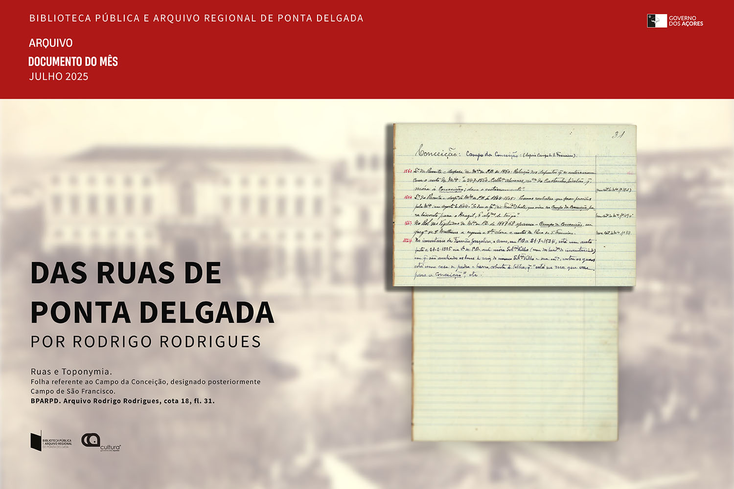 Documento do mês – Julho