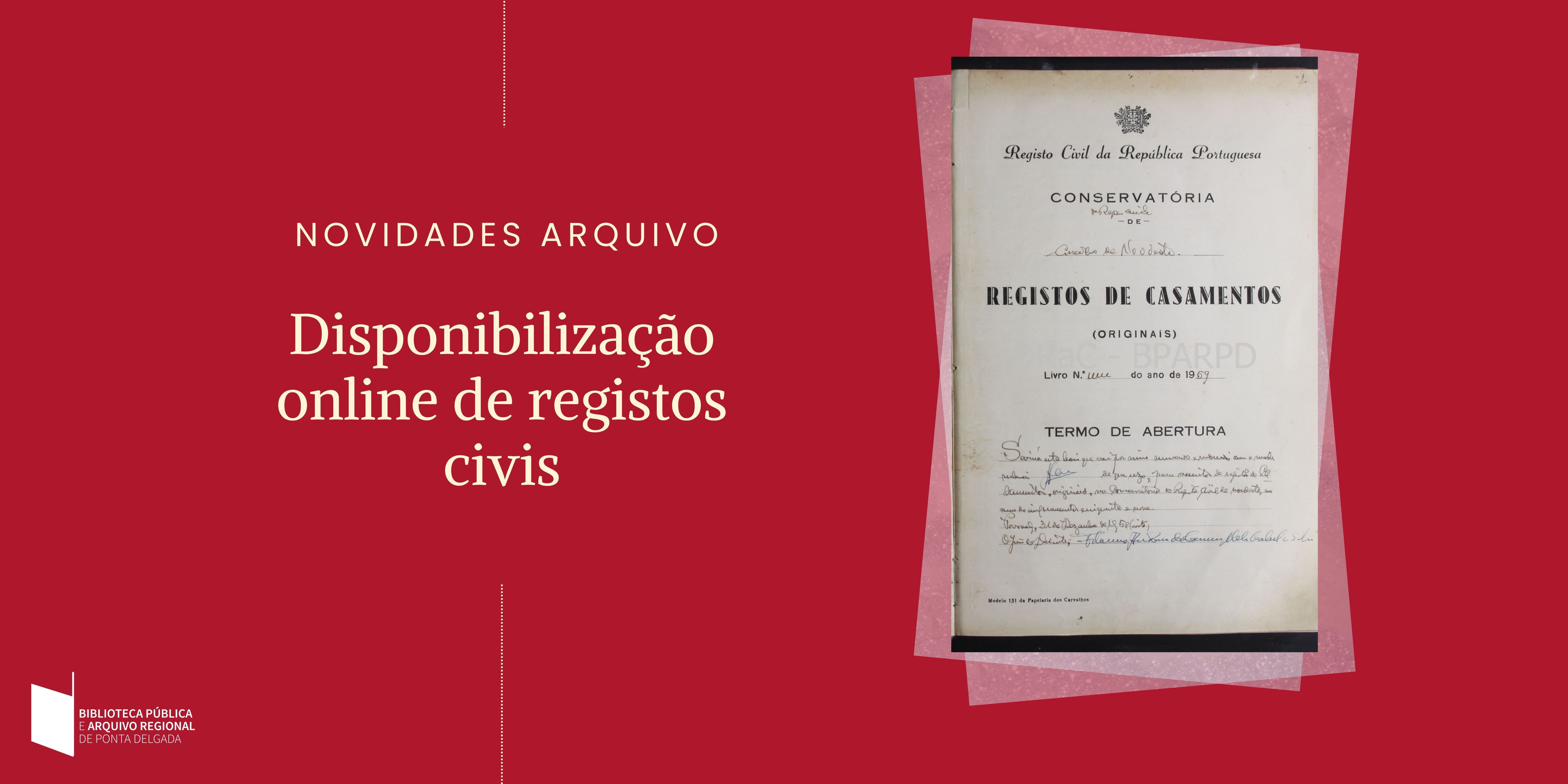 Publicação dos Registos Civis